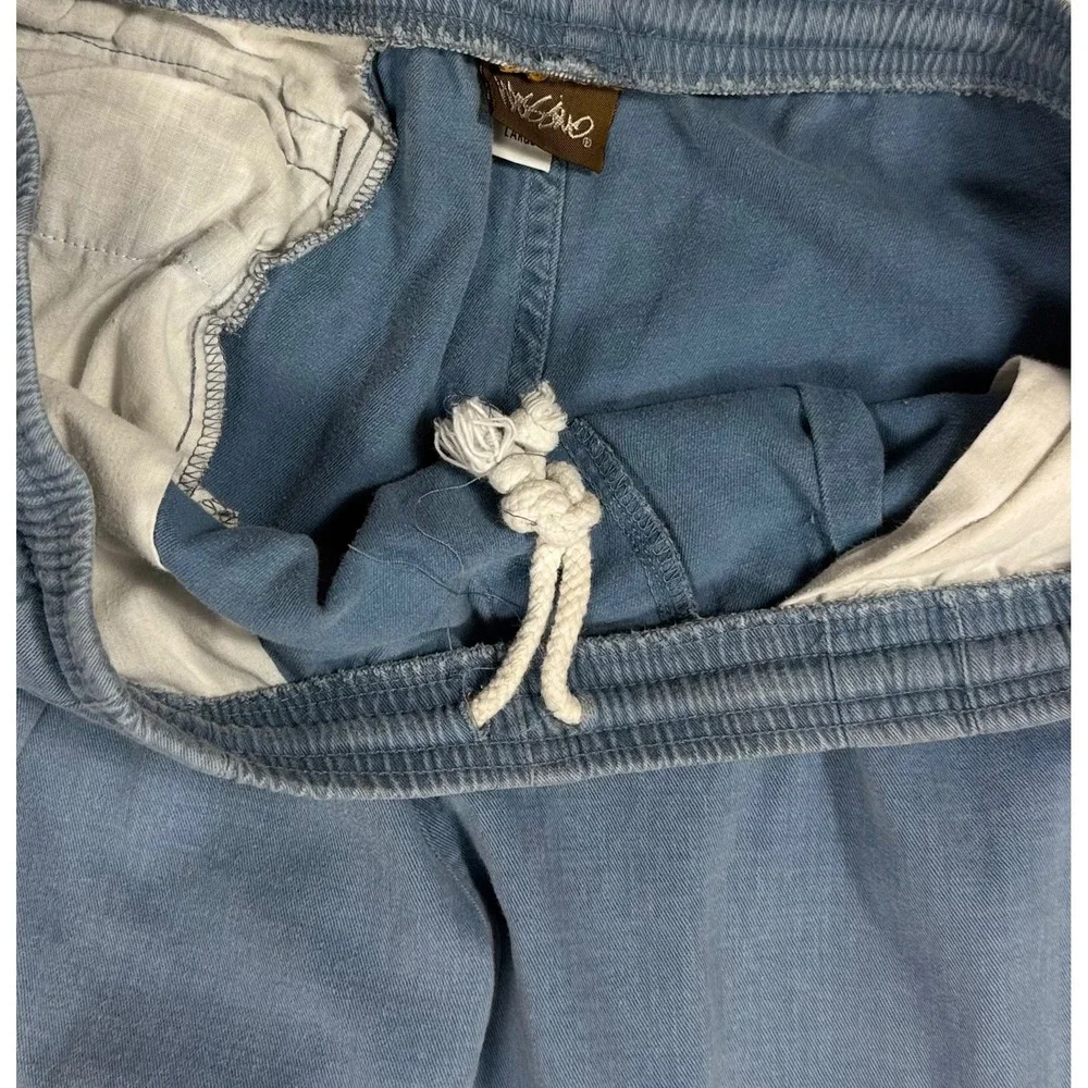 Vintage 90s Mossimo Made in USA blue pleated loose fit sweatpants men large
